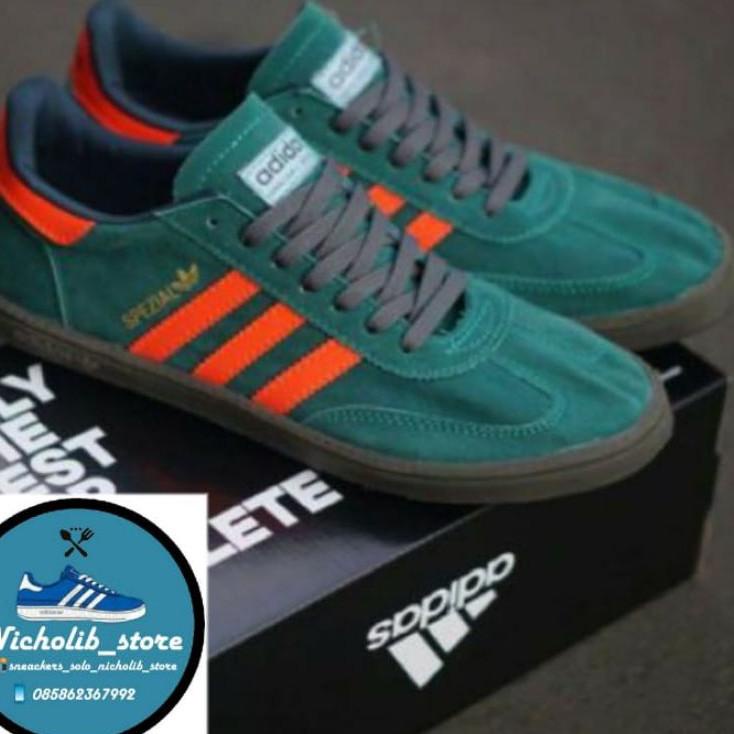 Sale Sepatu adidas spezial hijau oren | sneaker adidas | adidas spezial | Sneaker adidas spezial cas