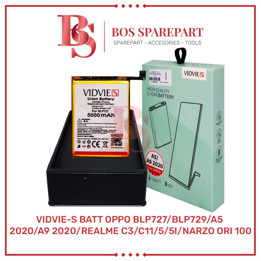 VIDVIE-S BATERAI OPPO BLP721 / REALME C2 ORI 100 / BATTERY / BATRE