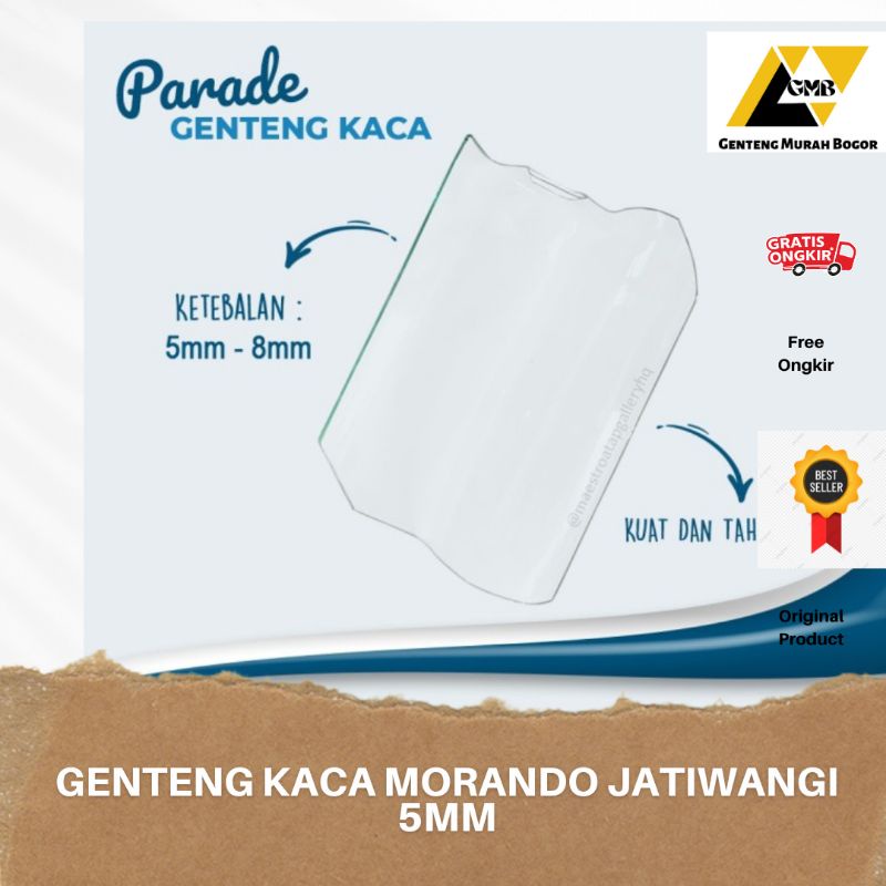 Genteng Kaca Morando Jatiwangi 5 mm Atap Rumah Murah Kenteng Grosir Bogor Mewah