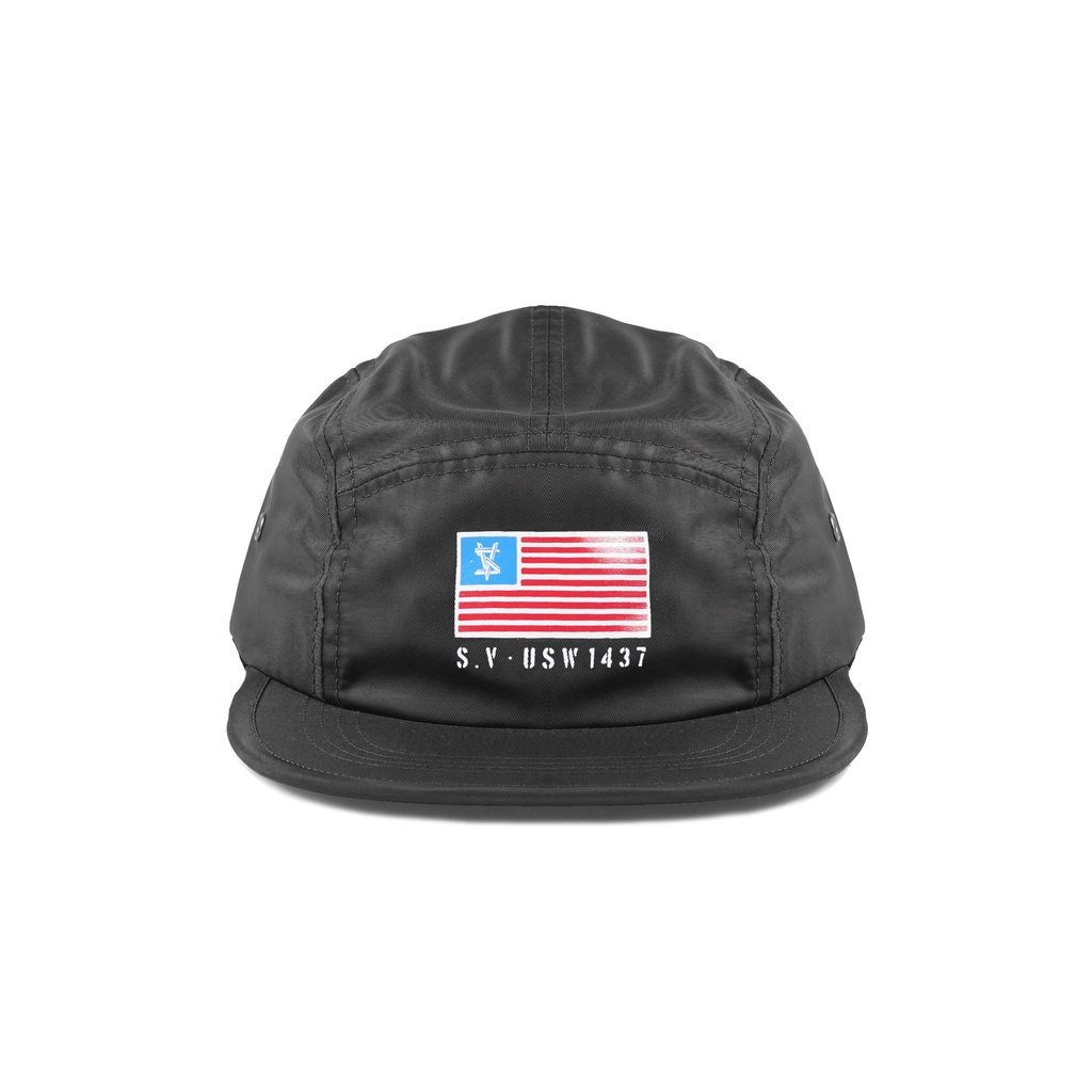 Straight Vision - Flag Topi Five Panel - Topi Fashion Distro Pria Dewasa Hitam
