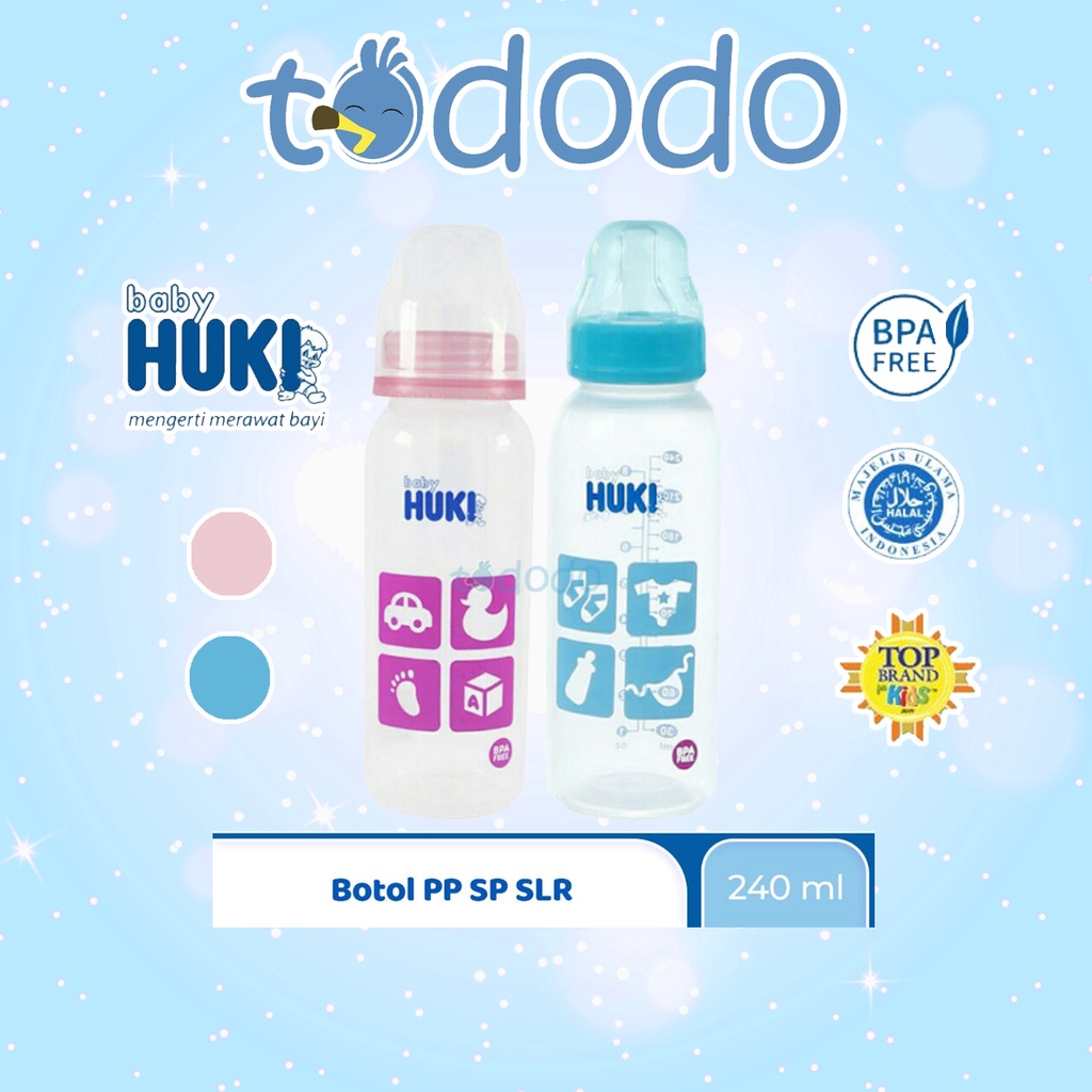 Botol Susu CI0341 - Bottle PP SP LSR Nipple Huki 240ml