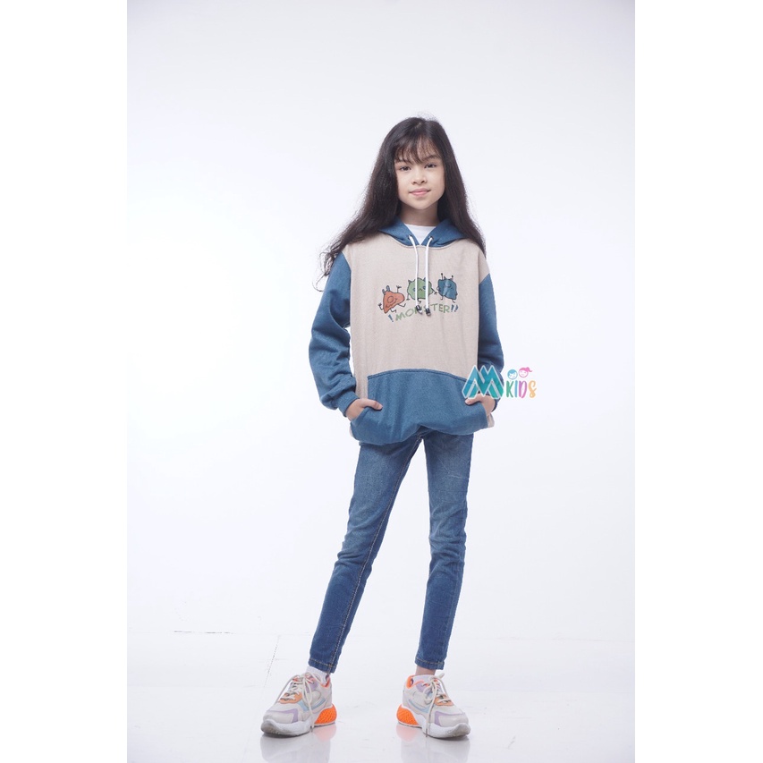 Sweater anak perempuan usia 3 - 12 tahun sweater hoodie anak cewe cowo jaket anak unisex