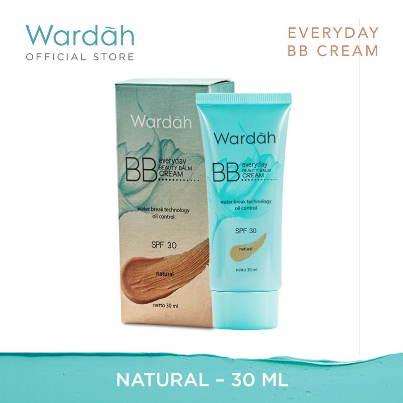 Wardah Everyday BB Cream  30 ml - SPF 30, Aloe Vera Extract &amp; Bio-Hyaluronic Acid - COD Girlsneed77