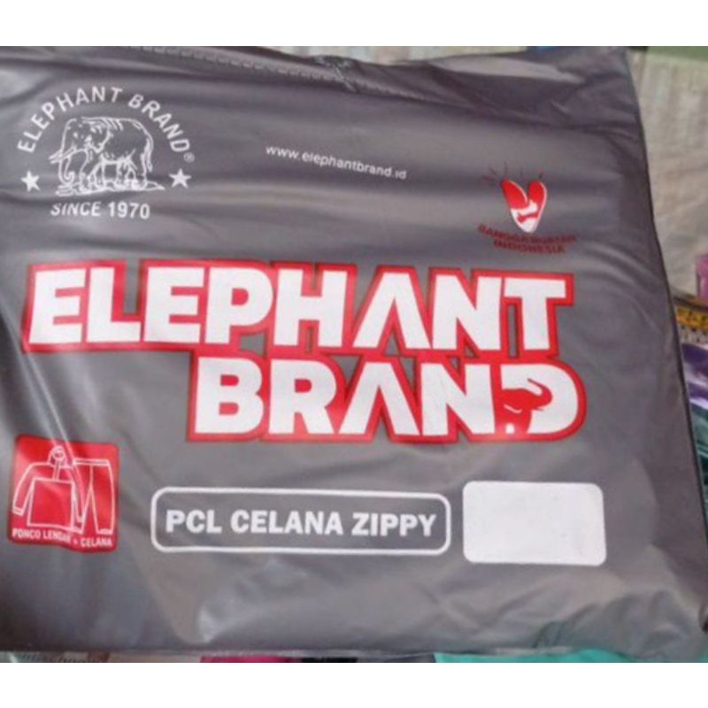 Jas Hujan Ponco Celana ZIPPY Gajah