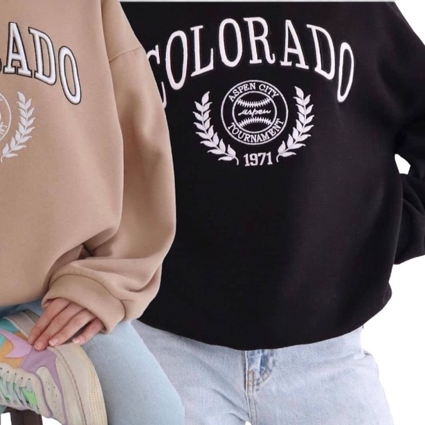 Sweater Crewneck Colorado - Oversize Style Sweatshirt