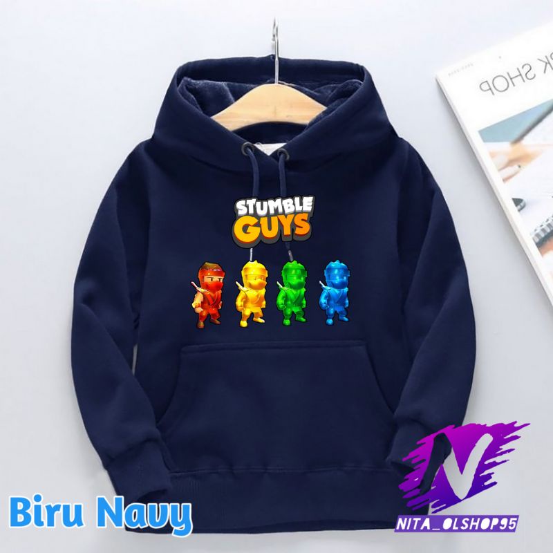 jaket hoodie anak stumble guys ninja