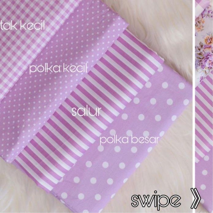 *Hot* kain bahan katun jepang TOKAI SENKO motif lavender series - warna ungu Termurah