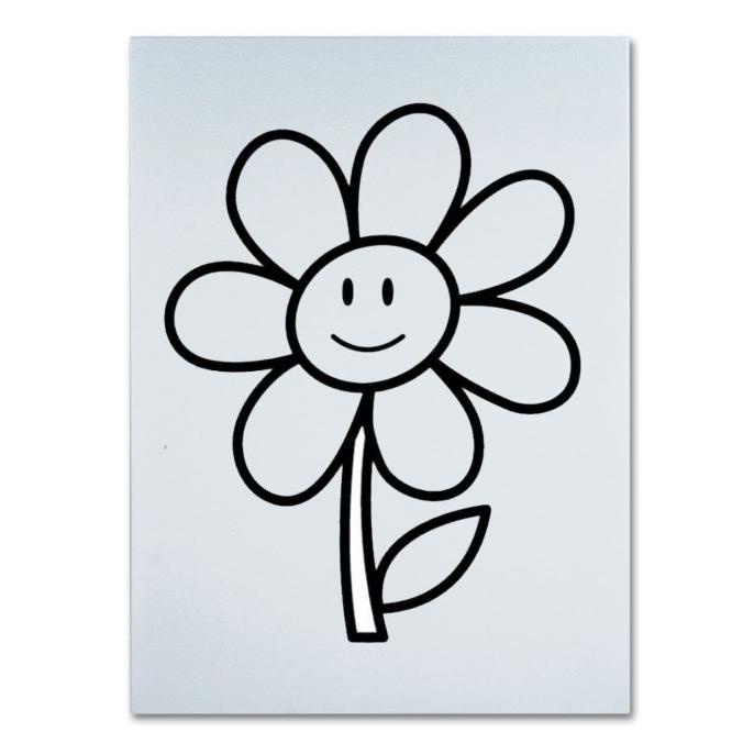 

Kanvas Lukis Gambar / Mewarnai Anak Balita Toddler Bunga Flower