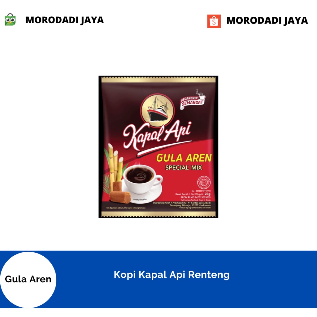 

Kopi Kapal Api Special Mix Gula Aren Renteng (10 x 23gr)