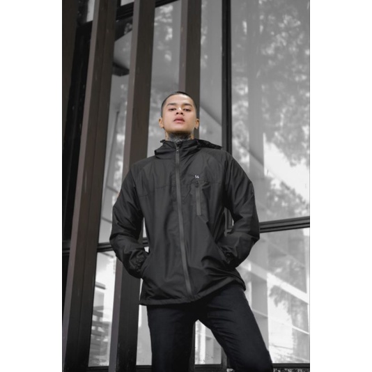 JAKET PRIA PARASUT HOODIE WATERPROOF OUTDOOR ANTI AIR ZADE ORIGINAL