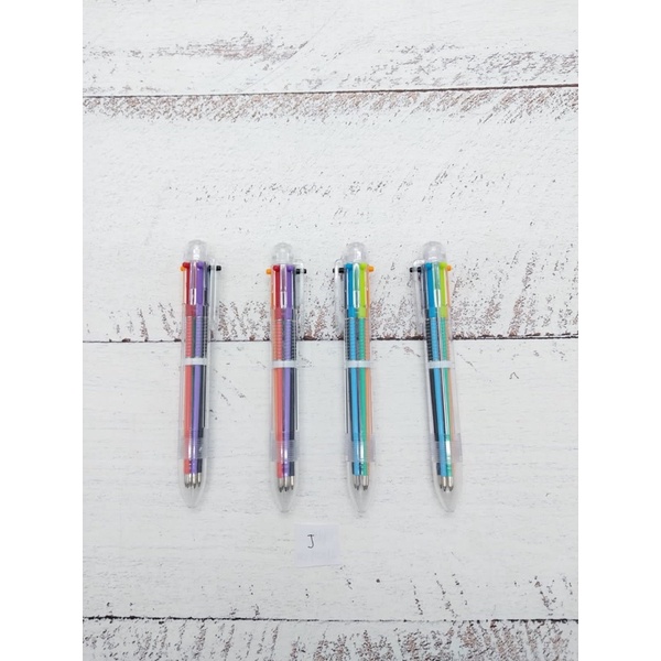 

(PAP) Pulpen 6 in 1 Pena Bolpoin Warna-Warni Multi Colored Pen / pulpen 6 warna