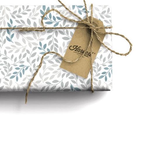 

BUY 3 GET 4 Kertas Kado Harvest/Wrapping Paper Good Vibes- Grey Leaves