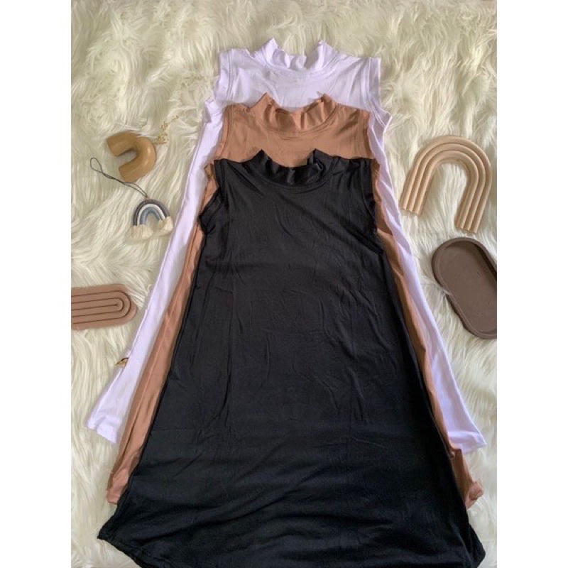 Manset dress anak | inner dres kutung anak perempuan | Gamis tanpa lengan usia 3-6 tahun