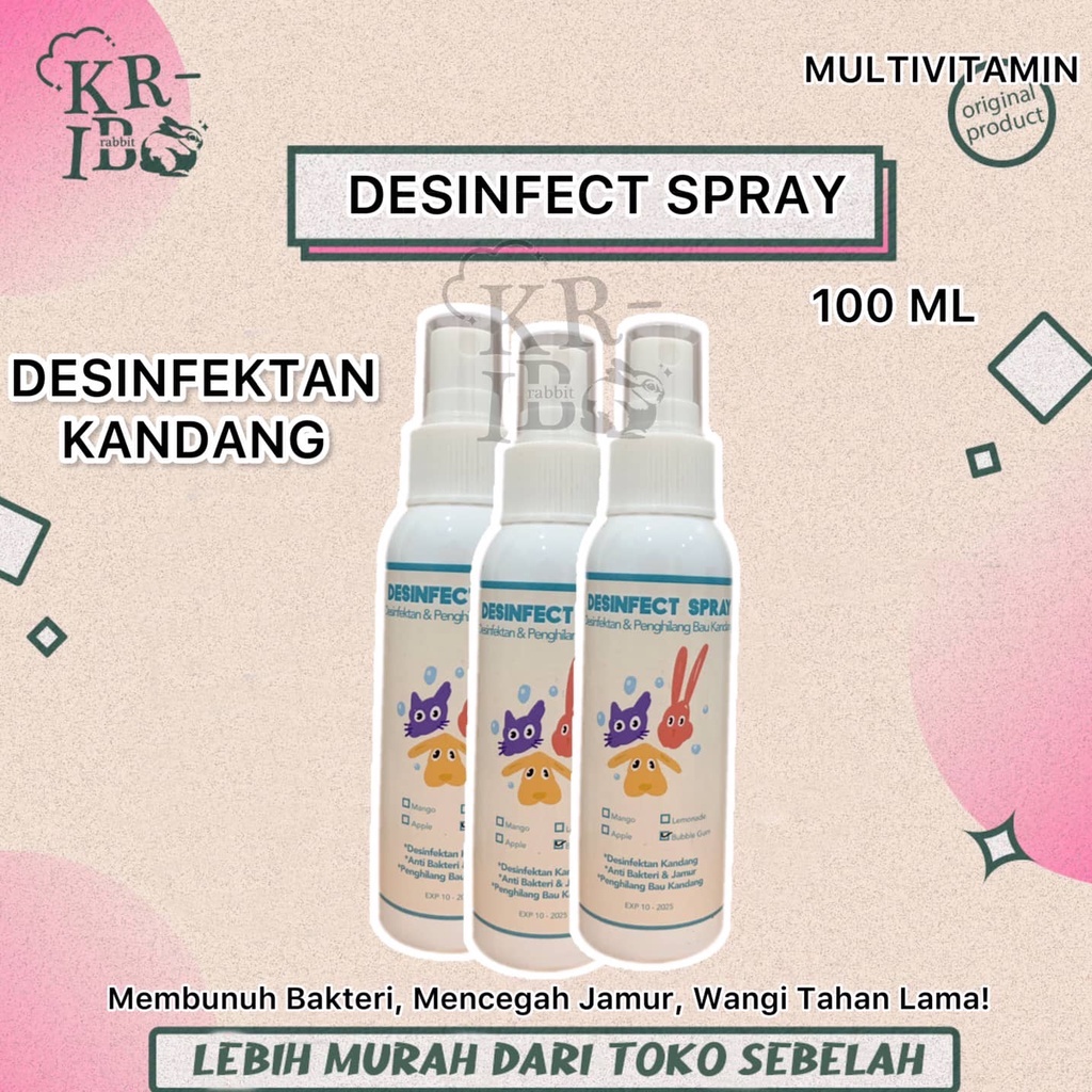 Desinfektan Kandang  Hewan - Desinfect Spray