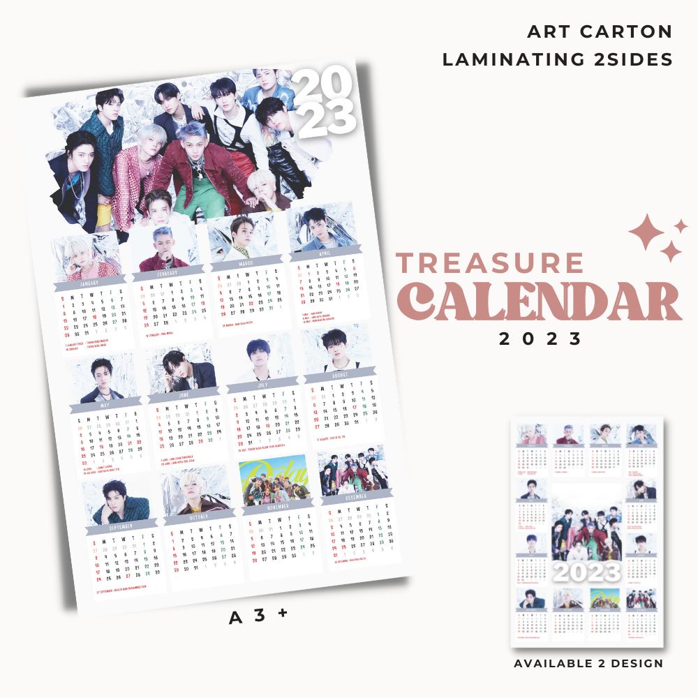 2023 KALENDER TREASURE KPOP + LAMINASI 2SISI IDOL KOREA MURAH UNOFFICIAL HYUNSUK JIHOON YOSHINORI JUNKYU MASHIHO JAEHYUK ASAHI YEDAM DOYOUNG HARUTO JEONGWOO JUNGHWAN READY STOCK !