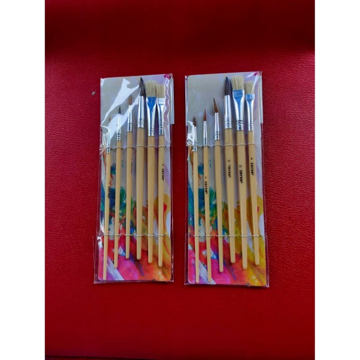 

Star Joyko Brush Set 6 Br-1/Kuas Lukis/Kuas Cat Air Joyko Set 6 Promo
