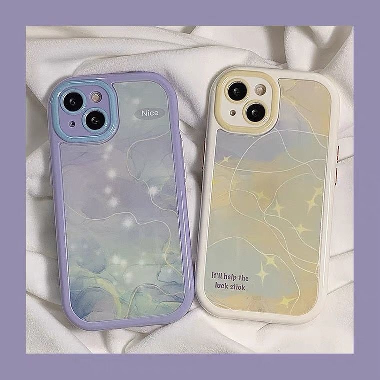 Case Motif Lukisan Cat Minyak Riak Air Untuk iPhone 12 13 11 Pro Max X Xs Max Xr frut8