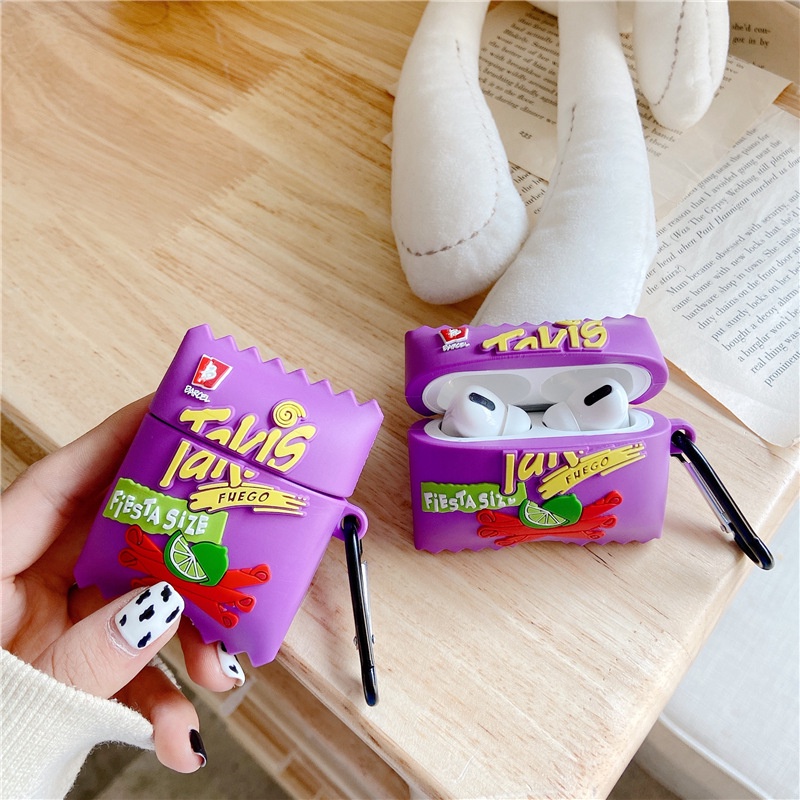 Soft Case Silikon Desain Snack 3D Untuk Airpods 1 2 3 Pro i12 i10 i11 i9s inpods 12 Airpods3 Bluetooth TWS