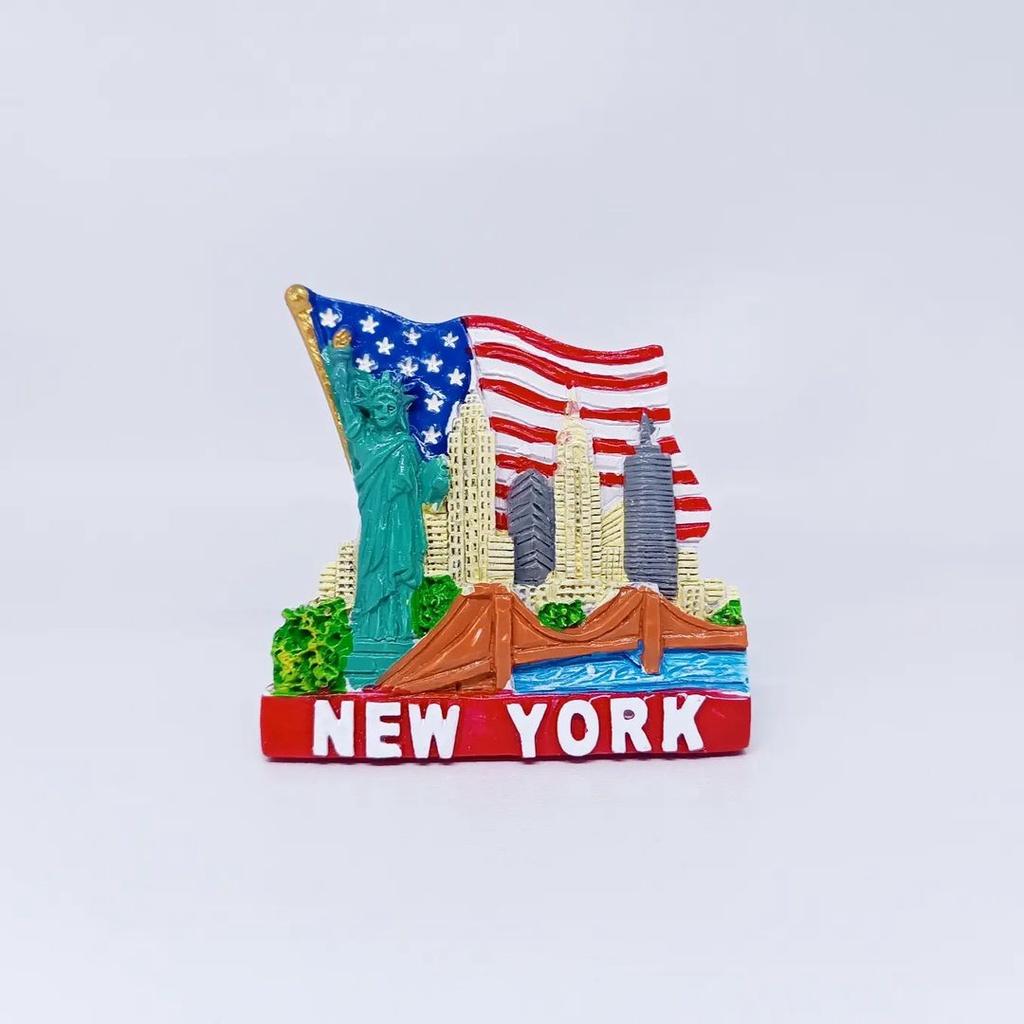 Fridge Tempelan Magnet Kulkas Souvenir Negara Amerika America USA New York Newyork 183
