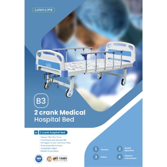Ranjang Pasien non kasur / Tempat Tidur Pasien Harga Ekonomis Bed Pasien tanpa matras / BED PASIEN 2