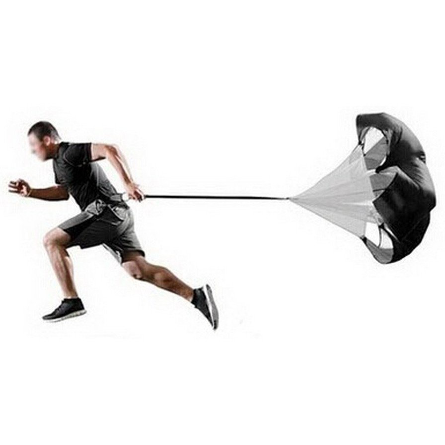 [GROSIR] Alat Bantu Olahraga Lari Speed Training Parachute Parasut Latihan Lari - Black