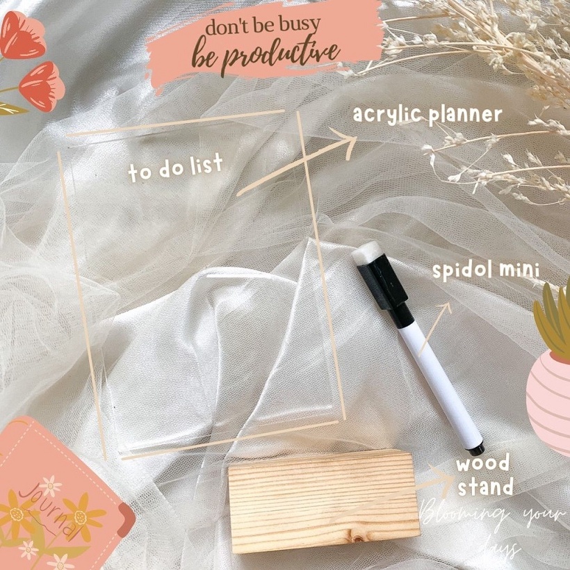 

Acrylic Planner Aesthetic planner to do list planner akrilik