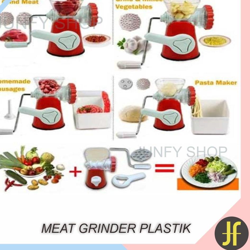Hot Sale JF - J032 Meat Grinder Plastik Manual free buble / Penggiling daging, penggiling sayur dan 