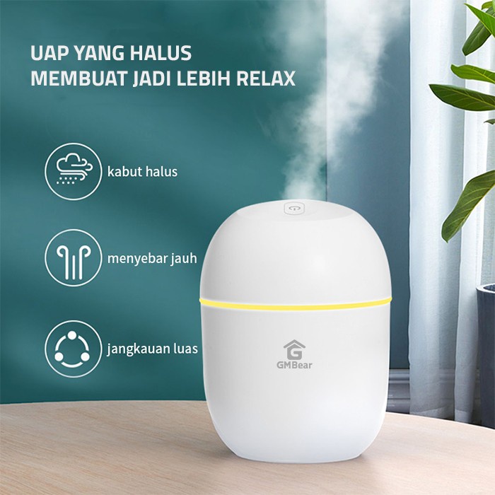 GM Bear Humidifier Diffuser 1201 Aroma Terapi Pelembab Udara - Mini Humidifier 220ml