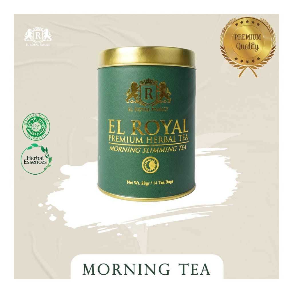 [GARANSI ORIGINAL] EL ROYAL PREMIUM HERBAL TEA - Teh Herbal Pelangsing Perut - Morning Slimming Tea - Night Slimming Tea BISA COD