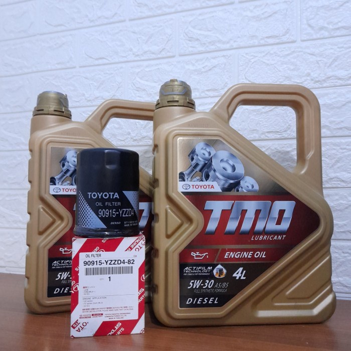 Paket oli tmo gold diesel 5w-30+filter oli innova/fortuner hilux