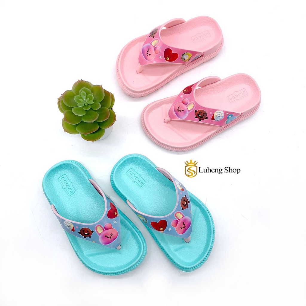 Sandal Jepit Anak Perempuan Sandal Bahan Karet KeKinian Terbaru Size24-35