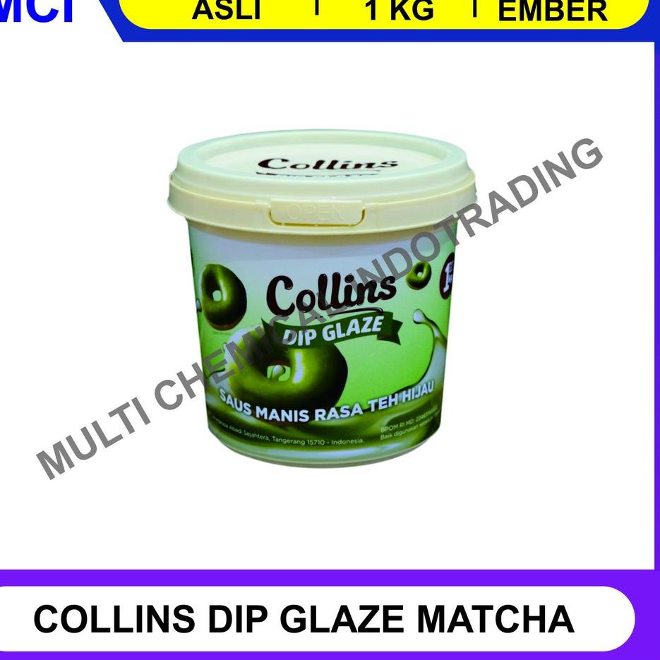 

Fresh--COLLINS DIP GLAZE 1 KG - TOPPING DONAT PISANG NUGGET- MATCHA GREEN TEA