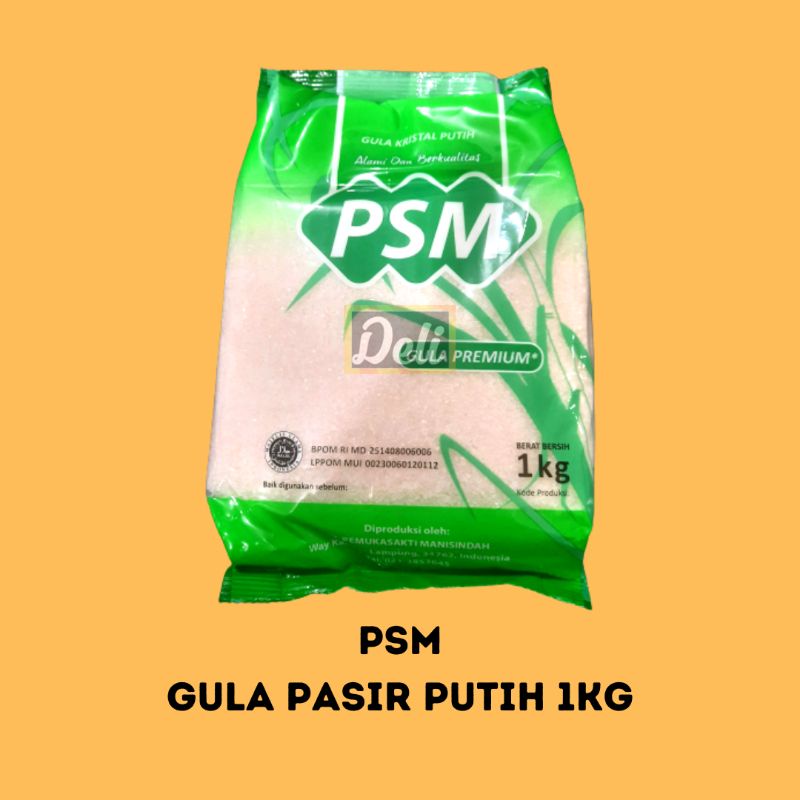 

Gula Pasir PSM Premium 1kg Putih/Gula Putih Premium PSM 1kg