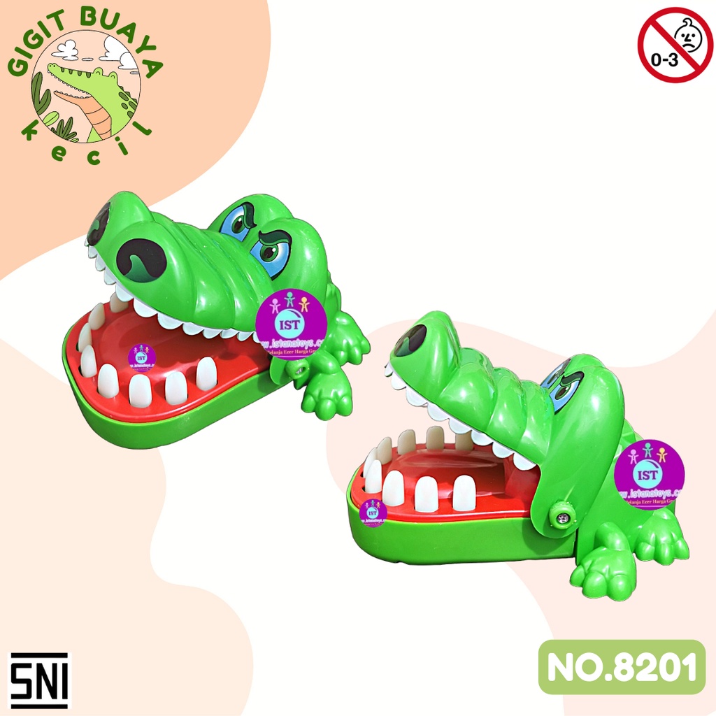 MWN Mainan GIGIT BUAYA KECIL NO.8201 / Crocodile Dentist KECIL