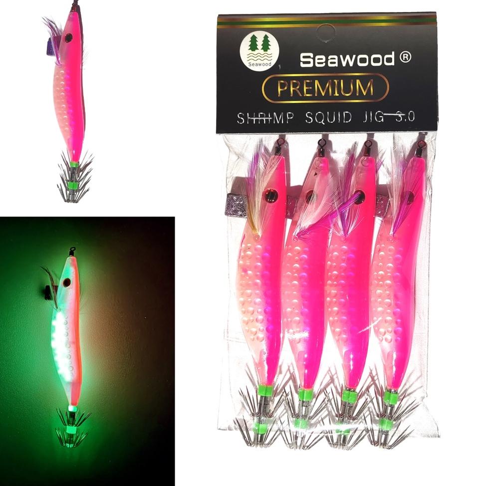 [IRQ.22Oc22υ] Umpan Pancing Cumi Premium Superline size 3.0 - Harga 1 bks isi 4 pUmpan Udang-udangan