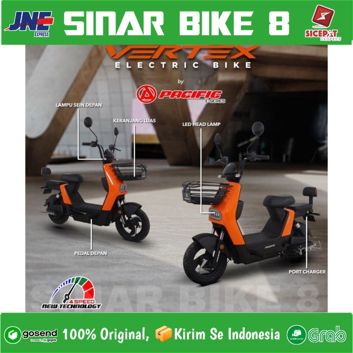 Sepeda Listrik Electric E Bike PACIFIC VERTEX 650 Watt