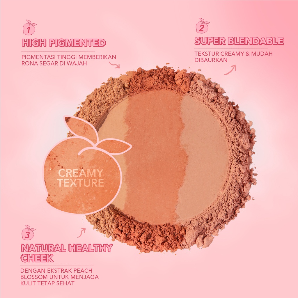 ★ BB ★ Y.O.U Simplicity Flush Blush | Natural Face Cheek | Pigmented Powder Blush On - YOU