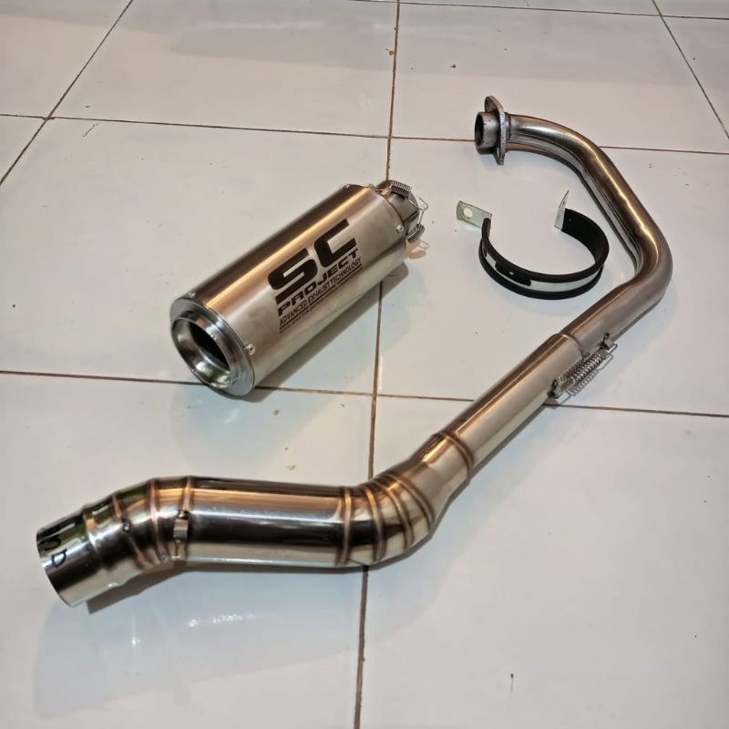 knalpot sc project laser Yamaha Vixion