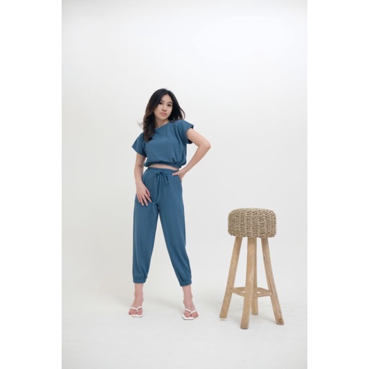 (NEW)Setelan wanita polos/setelan wanita knit premium/setelan atasan/baju grosir tanah abang