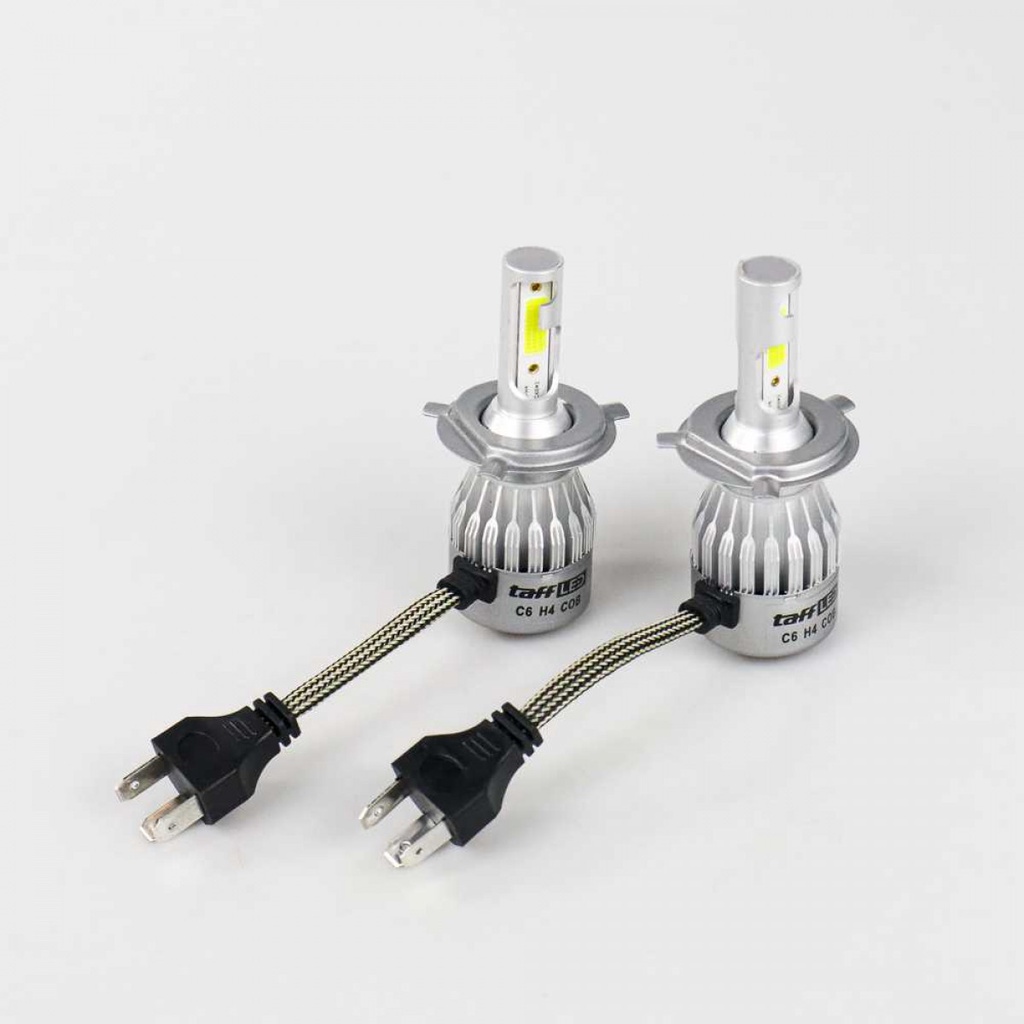 Lampu LED Mobil Headlight 2 Pcs Lampu Utama Mobil LED COB Super Bright C6 H4 36W - 3800LM Hi