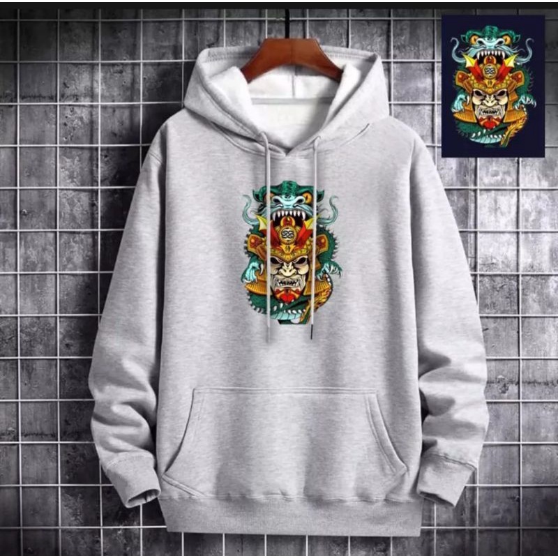 HOODIE BAHAN FLECCE PRIA WANITA SHO KHAN DRAGON DISTRO DTF PRINTING