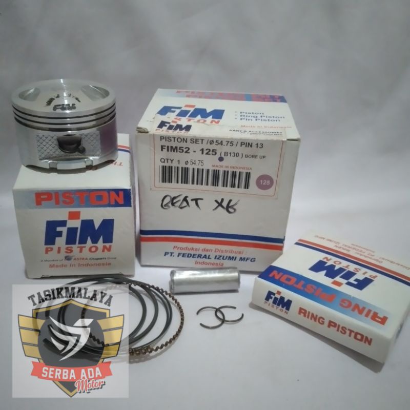 PISTON KIT SEHER KIT FIM 52 BEAT XB PEN 13 DIAMETER 53.5, 54, 54.5, 54.75, 55