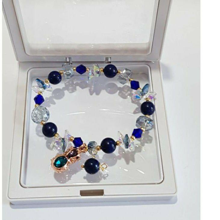 Baru Hemat Fourfashion Gelang Batu Merah / gelang titanium batu kristal