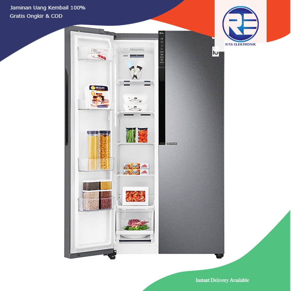KULKAS SIDE BY SIDE LG GC-B247KQDV