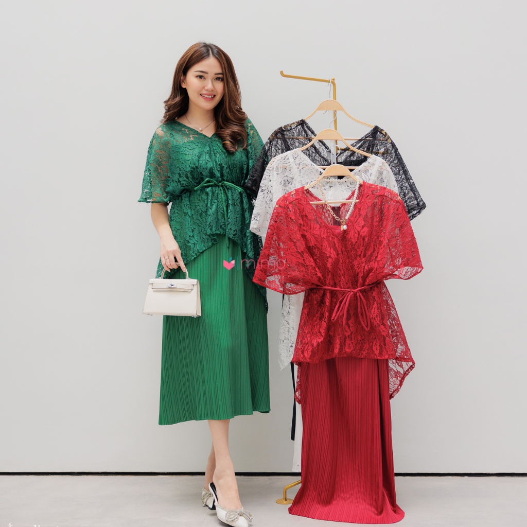 Erlin Brokat Dress - Christmast Collection