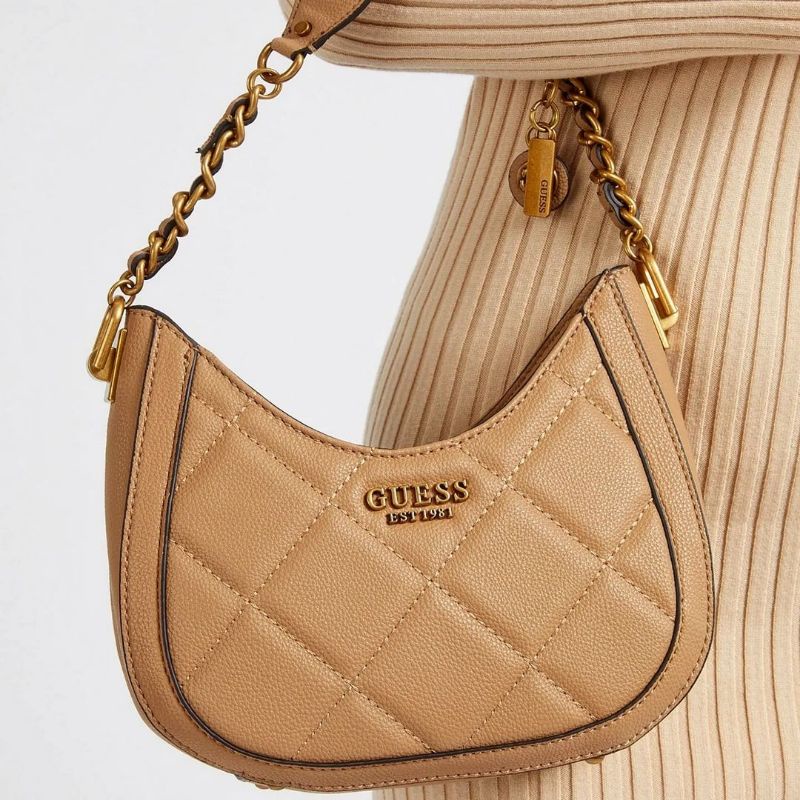 5.5 SALE | GUESSS Abey Quilted Mini Hobo Bag