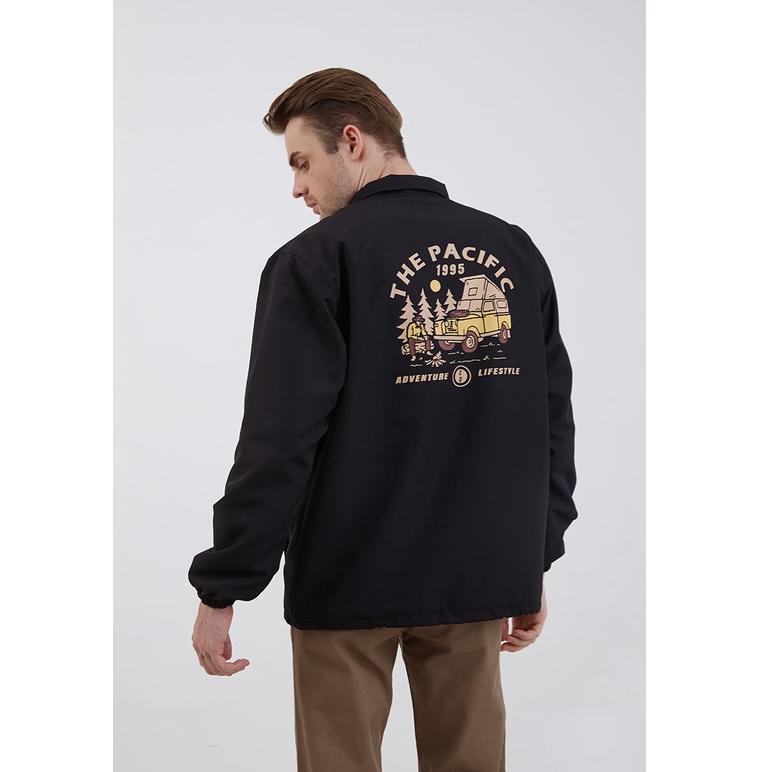 PALING BAGUS Berrybenka Street - Outer Jaket Pria Coach the Pacific 1995 Black ☆ 858
