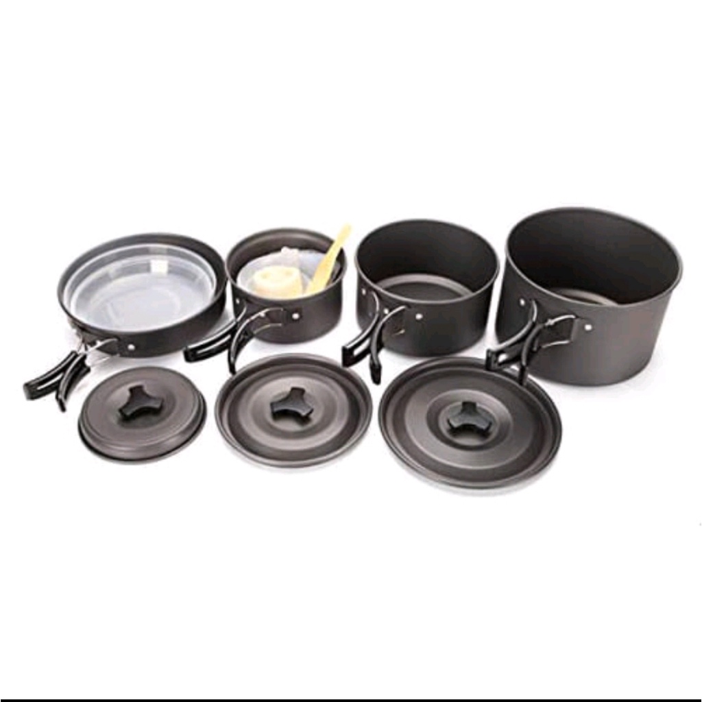 Cooking Set - Cooking Set Camping Outdoor - Nesting kemping Outdoor DS 500