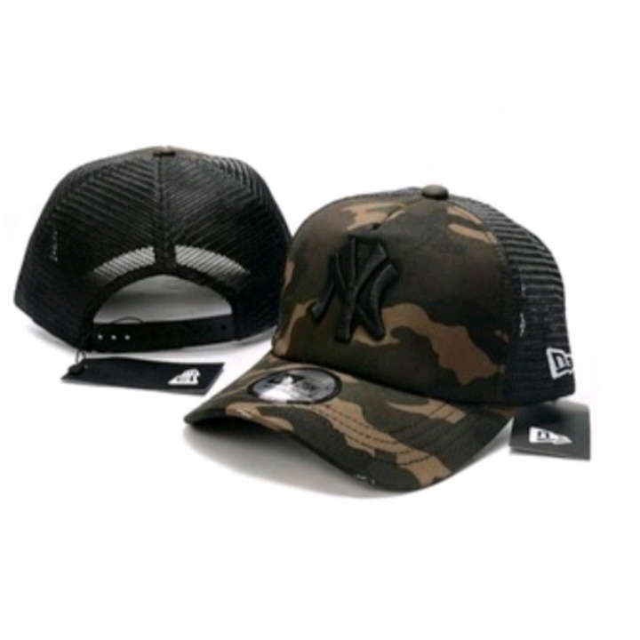 TOPI BASEBALL TRUCKER LORENG ARMY/TOPI JARING PREMIUM/NY LORENG JARING PRIA