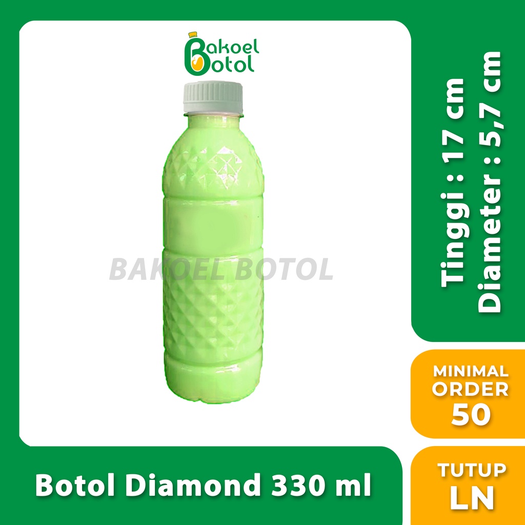 Botol Diamond 330 ml / Botol Plastik 330 ml / Botol Aqua 330 ml / Botol 330 ml